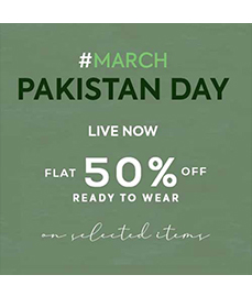 Orient Textiles Pakistan Day Sale!  FLAT 50% off