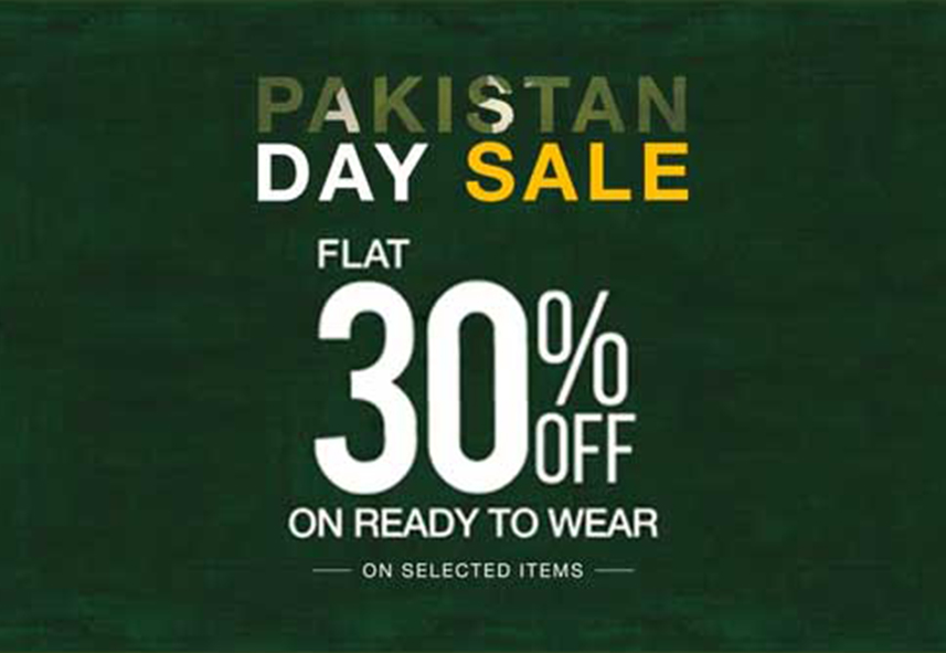 Pakistan Day Sale at Lakhany! Flat 20% & 30% Off