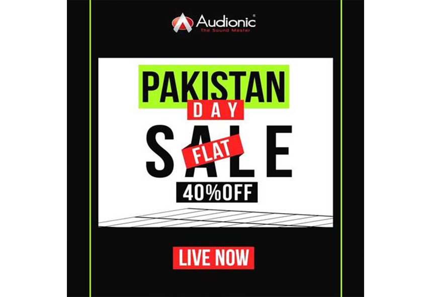 Audionic Pakistan Day Sale Flat 40% Off