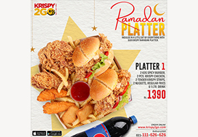 Krispy2GO Ramadan Platter Deal 1 For Rs.1390