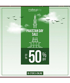 Makeupcity Pakistan Day Sale! Up to 50% Off