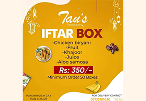 Tau's Restaurant! Iftar Box For Rs.350