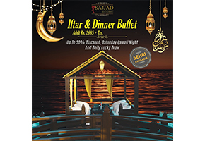 Sajjad Restaurant Iftar Buffet for Adults Rs.2695