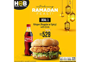 HOB - House Of Burgers Ramadan Deal 1 For Rs.529