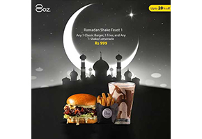 8oz Burgers Ramadan Shake Feast 1 For Rs.999