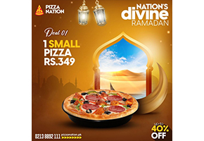 Pizza Nation Ramadan Deal 1 For Rs.349
