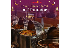 Tandoor Iftar Dinner Buffet for Adults Rs.1995