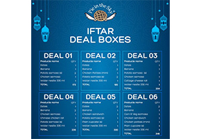 On Pie in the Sky Iftar Deal Box 1 For Rs.173
