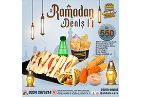 Ahbab Burger & Pizza Ramadan Deal 1 For Rs.550