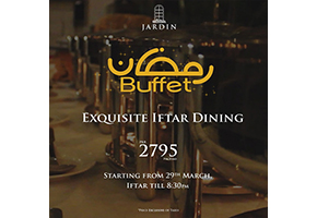 Jardin Restaurant Ifftar Dinner Buffet For Adults For Rs.2795