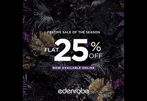 edenrobe FLAT 25% off on Entire Festive Collection