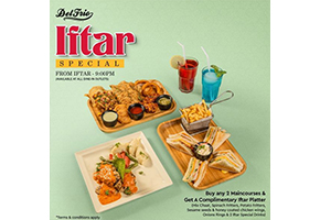 Del Frio Get One Complimentary Iftar Platter
