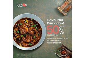 Ginsoy 50% off on Dine-in
