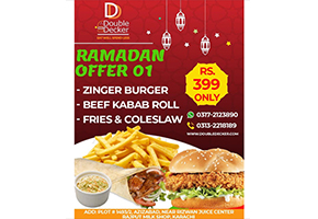 Double Decker Ramadan Offer 1 For Rs.399
