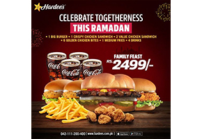 Hardee's Ramazan Iftar Deals! Starting Rs. 2499