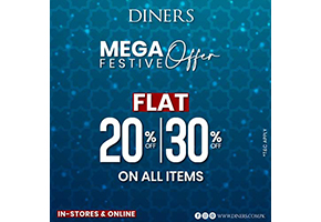 Diners UP TO 30% off on All Items