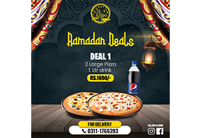RH Pizza Ramadan Deal 1 For Rs.1650