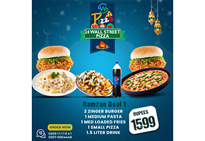 24 Wall Street Pizza Ramadan Deal 1 For Rs.1500