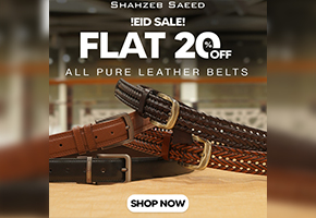 Shahzeb Saeed Eid Sale FLAT 20% off on Pure leather belts