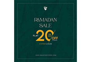 Equator Stores Ramadan Sale Flat 20% Off