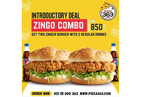 Pizza 363 Ramadan Zingo Combo For Rs.850