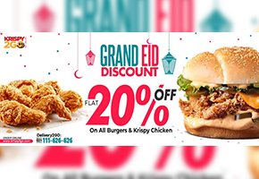 Krispy2GO Grand EID discount Flat 20% Off