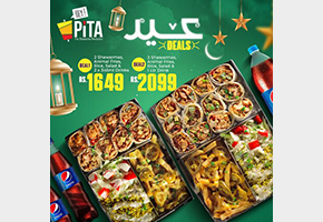 PITA - The Shawarma Revolution! Eid Combo Platter Deal For Rs.1649