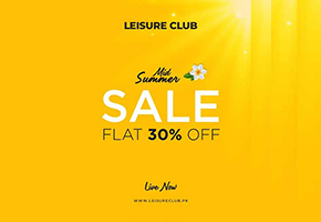 Leisure Club Mid Summer Sale Flat 30% Off