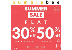 Summer Sale at Bumblebee Kids Clothing Flat 30% & 50% off