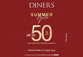 Diners Summer GALA Upto 50% off