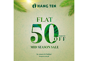 Hang Ten MID season sale Flat 50% off