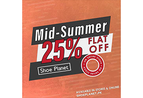 Shoe Planet MID Summer Sale Flat 25% off