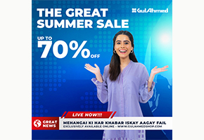 Gul Ahmed The Great Sumer Summer Sale Upto 70% off