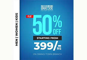 Barcode Garments Flat 50% off