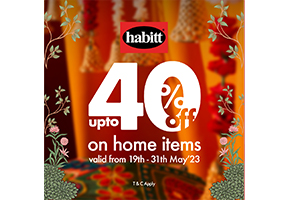 Habitt 40% OFF on home accessories