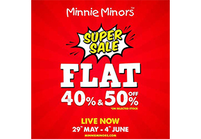 Minnie Minors Super Sale! Flat 40% & 50% Off