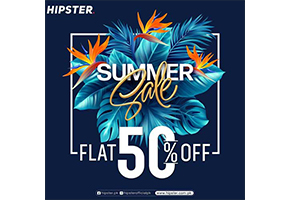 Hipster Summer Sale Flat 50% Off
