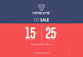 Narkin's EID Sale! Flat 15% & 25% off