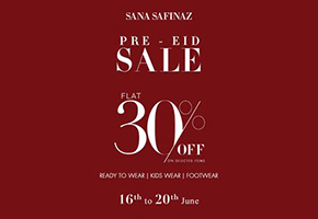 Sana Safinaz Pre EID SALE Flat 30% off
