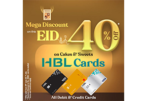 HBL Bankk is giving 40% Discount on Bread & Beyond