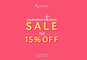 Kayseria Summer sale! Flat 15% OFF