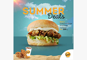 The Sauce Burger Cafe Summer Deal 1 For Rs.599
