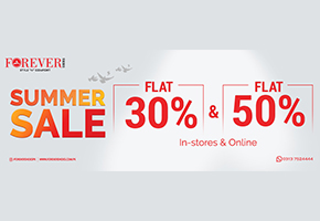 Forever Shoes Summer Sale Flat 30% & 50% Off