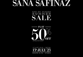 Sana Safinaz END Of Season Summer Sale Flat 50% Off