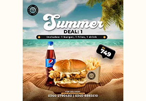 Big Thick Burgerz Summer Deal 1 For Rs.749