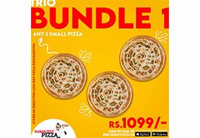 Kababjees Pizza Trio Bundle 1 For Rs.1099