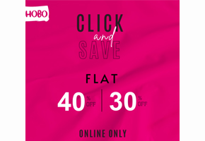 HOBO click saving sale! flat 40% and 30% off