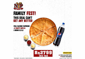 The New York Pizza Family Fest Deal 1 For Rs.2799