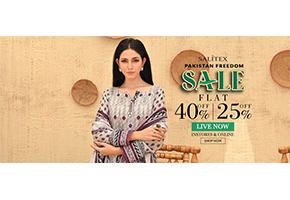 SALITEX Pakistan-freedom Sale: Flat 40% & Flat 25% Off on All Items!