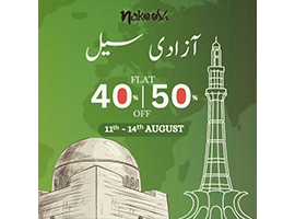 Azadi Sale at Nakoosh Get Flat 40% to 50% Off